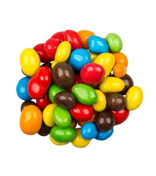 Choco pinda's gekleurd