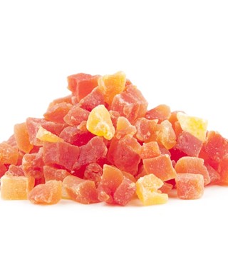 Papaya blokjes